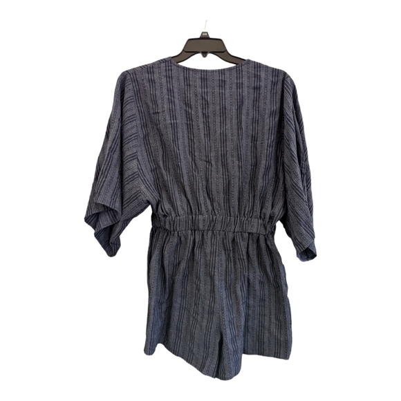 Stylish Blue Striped Jumpsuit - Picture 5 of 5